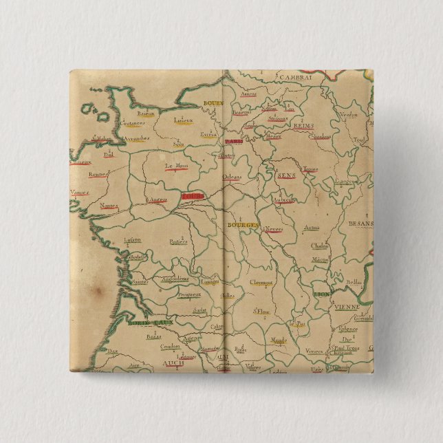 France 32 15 cm square badge (Front)