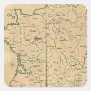 France 32 square sticker