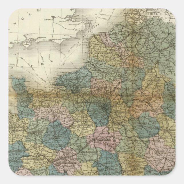 France 33 square sticker (Front)