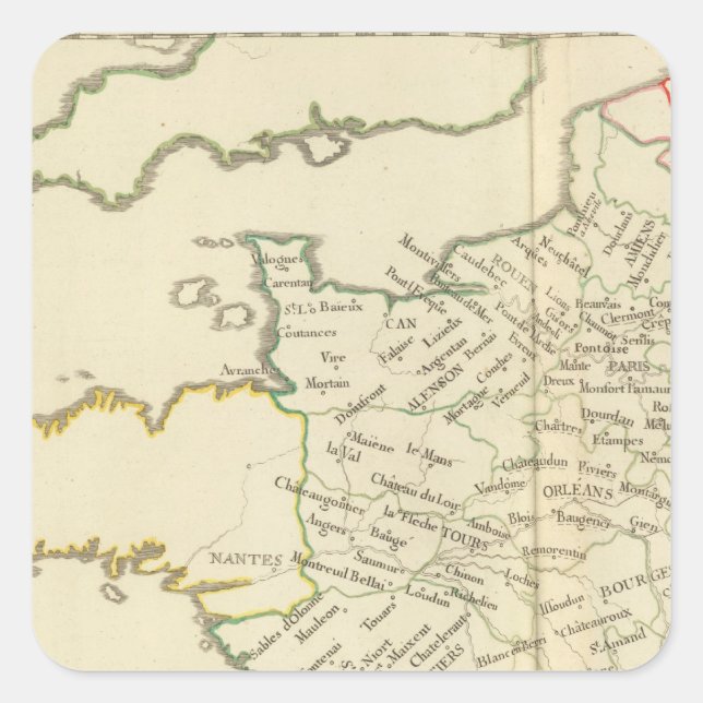 France 37 square sticker (Front)