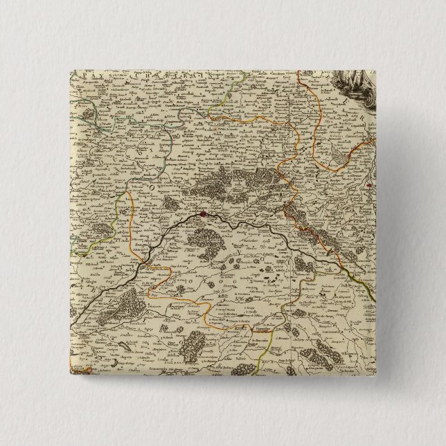 France 48 15 cm square badge (Front)