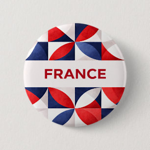France 6 Cm Round Badge
