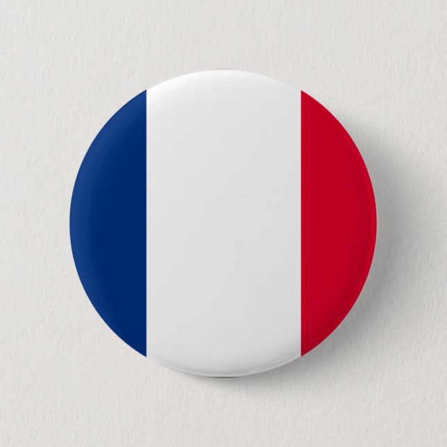 France 6 Cm Round Badge (Front)