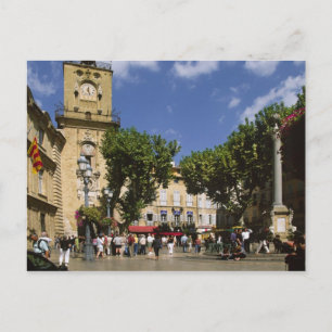 France, Aix en Provence, La Place de la Maire Postcard
