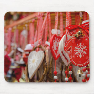 France, Alsace, Colmar. Christmas Market Mouse Pad