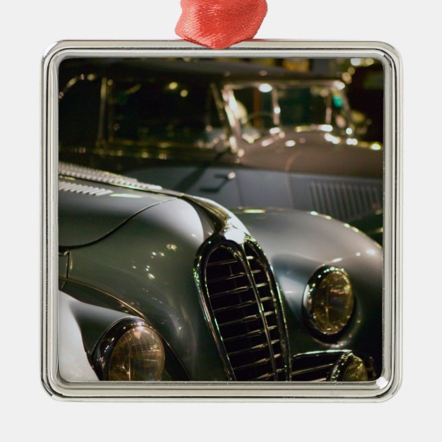 FRANCE, Alsace (Haut Rhin), Mulhouse: Musee 3 Metal Tree Decoration (Front)