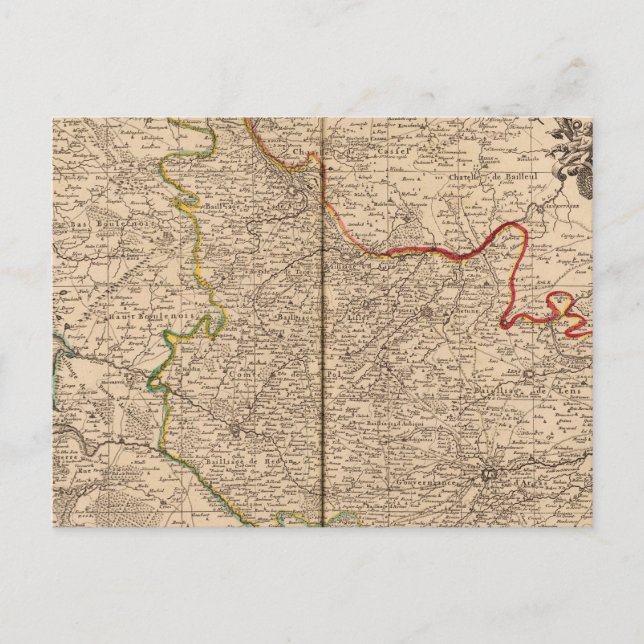 France and Belgium Postcard (Front)