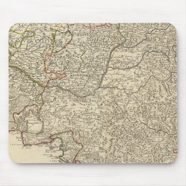 France and Europe Mouse Pad (Front)