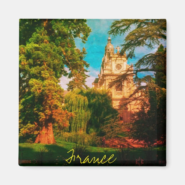 France Architecture French Cathedral Nature Magnet (Front)