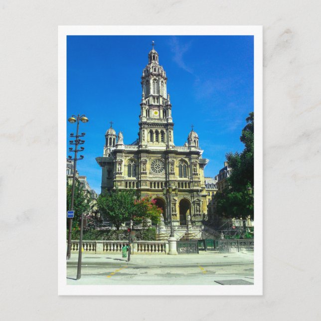 France Architecture French Cathedral Paris Postcard (Front)