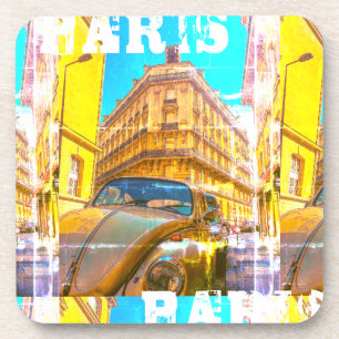 France Architecture French Street Old Car Paris Coaster