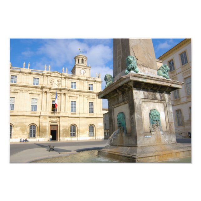 France, Arles, Provence, Place de la Photo Print (Front)