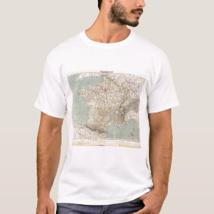 France Atlas Map T-Shirt