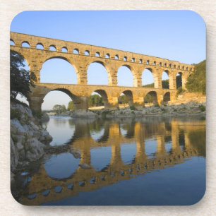 France, Avignon. The Pont du Gard Roman aqueduct Coaster