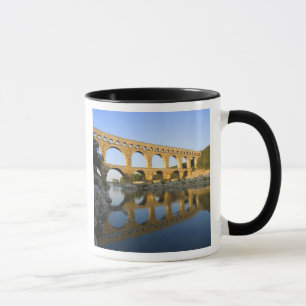France, Avignon. The Pont du Gard Roman aqueduct Mug
