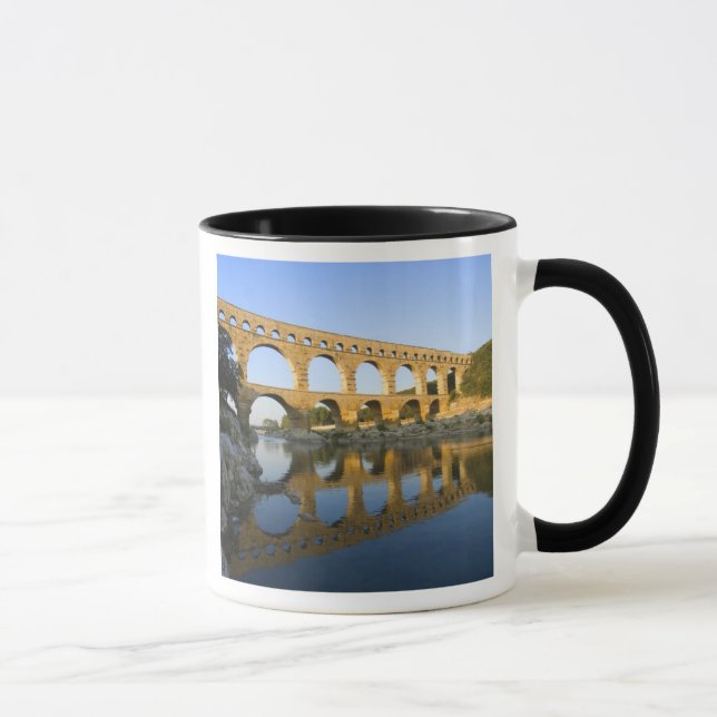 France, Avignon. The Pont du Gard Roman aqueduct Mug (Right)