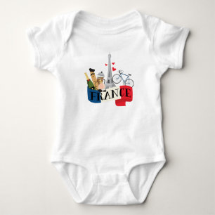 France Baby Bodysuit