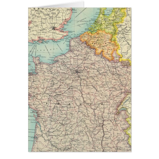 France, Belgium & Holland political (Front)