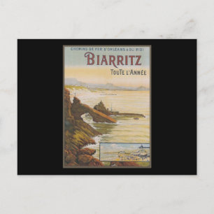 France Biarritz Postcard