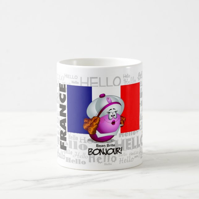 FRANCE - Bonjour Coffee Mug (Center)