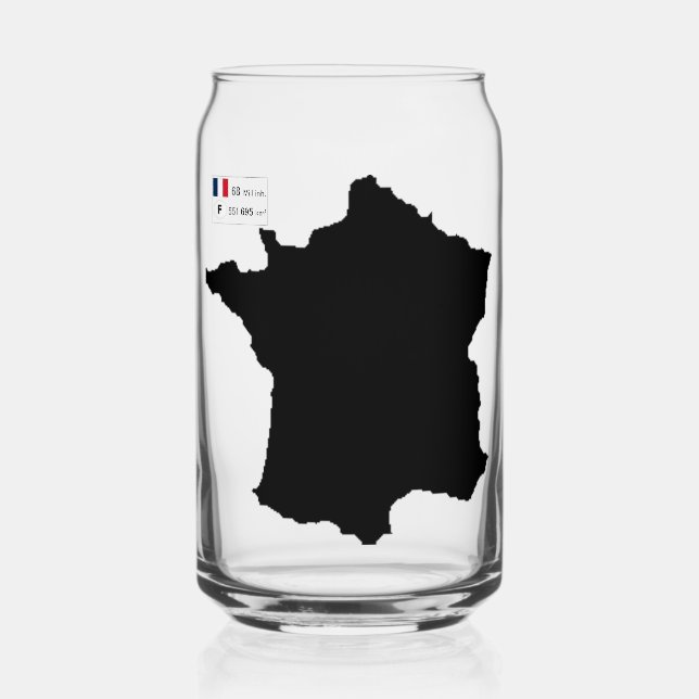 France Can Glass (Front)