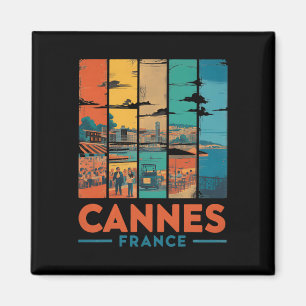 France Cannes French Riviera Beaches Vintage Trave Magnet