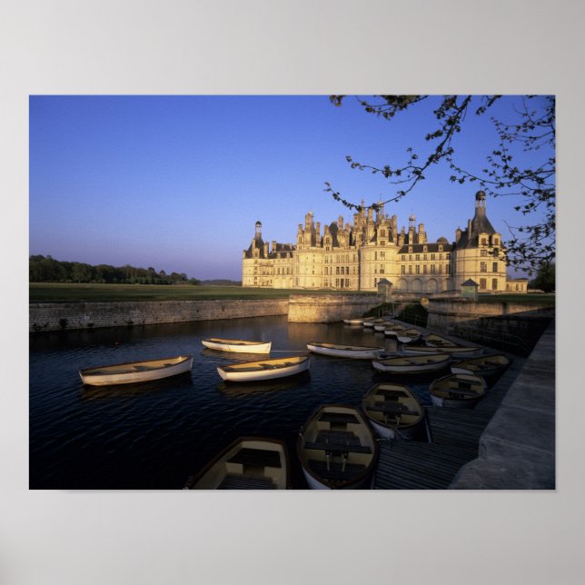 France, Center, Loir et Cher, Chateau Chambord Poster (Front)
