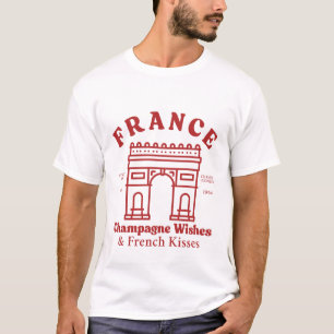 France: champagne wishes and French kisses T-Shirt