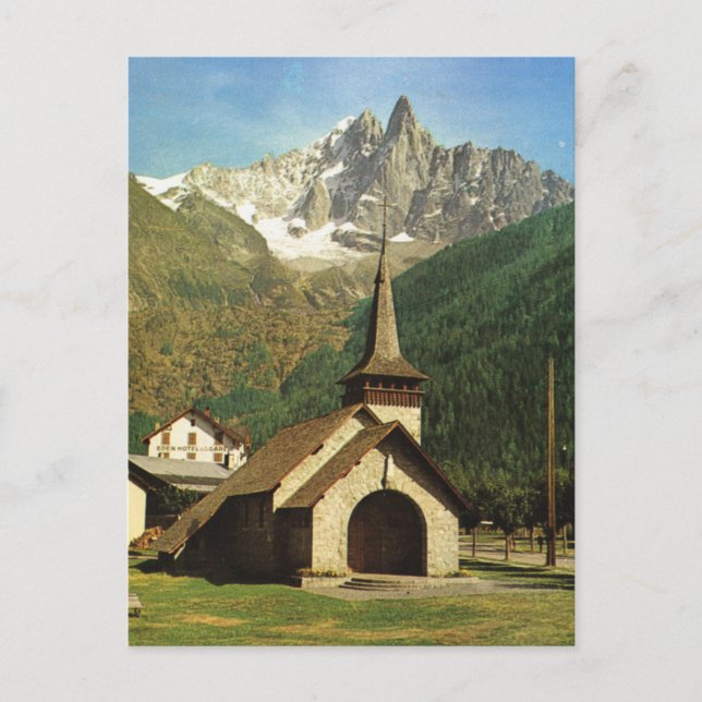 France, Chapelle de Praz, high in the French alps Postcard (Front)
