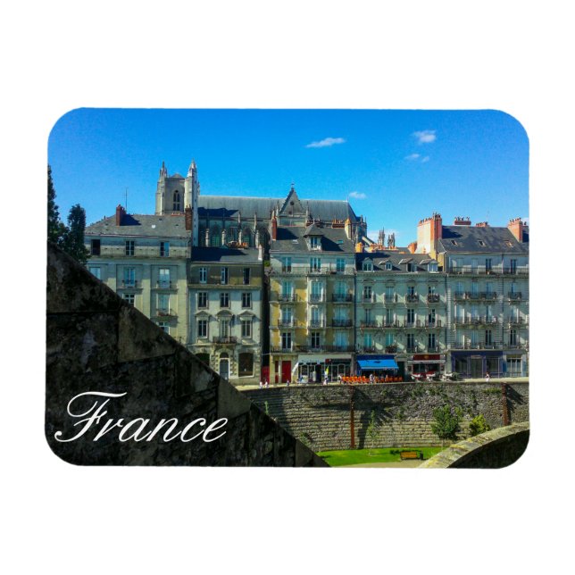 France Cityscape Street Buildings View Magnet (Horizontal)