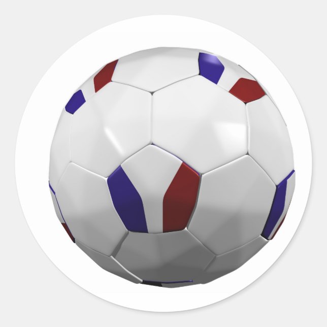 france classic round sticker (Front)