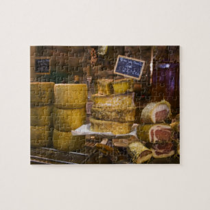 France, Corsica. Local cheeses and charcuterie Jigsaw Puzzle