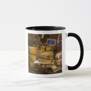 France, Corsica. Local cheeses and charcuterie Mug