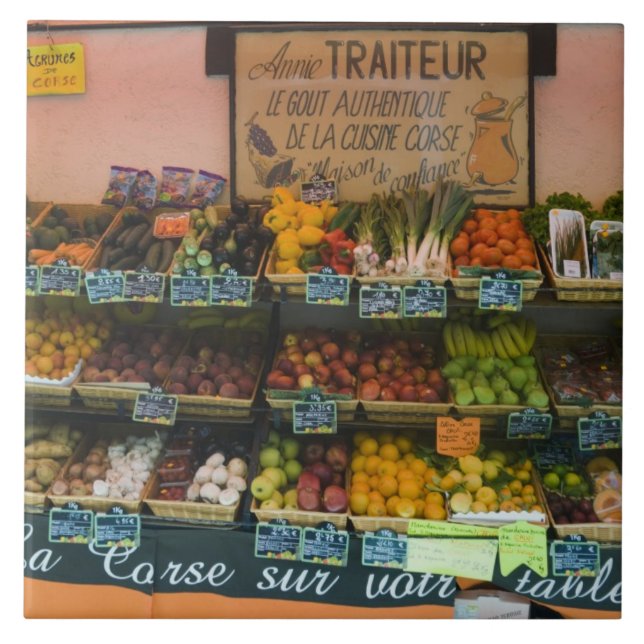 France, Corsica. The Taste of Authentic Corsican Ceramic Tile (Front)