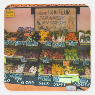 France, Corsica. The Taste of Authentic Corsican Square Sticker
