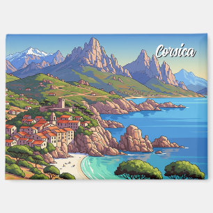 France Corsica Travel Magnet