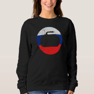 France Curling French Flag Stone Sport Curler Skip Sweatshirt