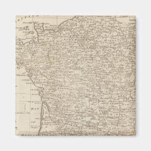 France Divided into Circles and Departments Magnet