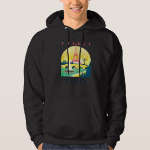 France Eiffel Tower Parisian City French Landmark  Hoodie