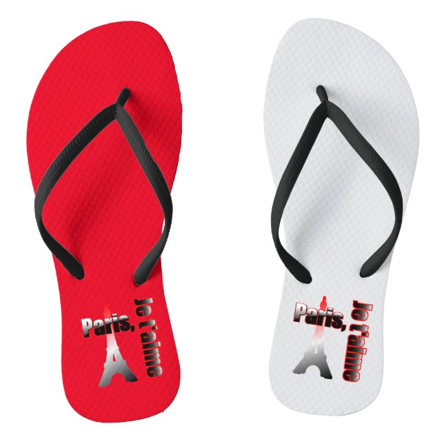 France Eiffel tower Thongs (Footbed)