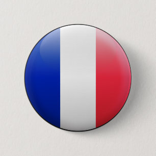France Flag 6 Cm Round Badge
