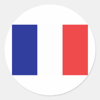 France Flag Classic Round Sticker