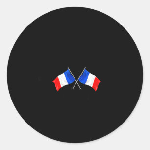 France Flag French Gift France Friend France Paris Classic Round Sticker