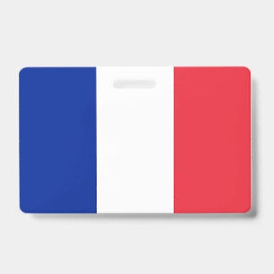 France Flag ID Badge