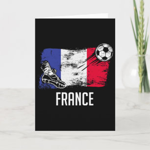 France Flag Jersey French Soccer Team French Card