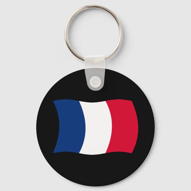 France Flag Keychain (Front)