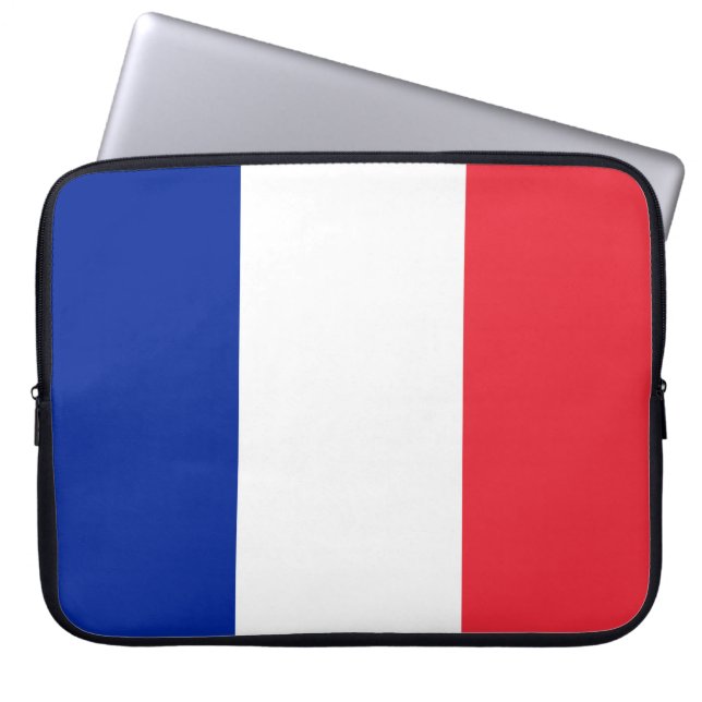 France Flag Laptop Sleeve (Front)