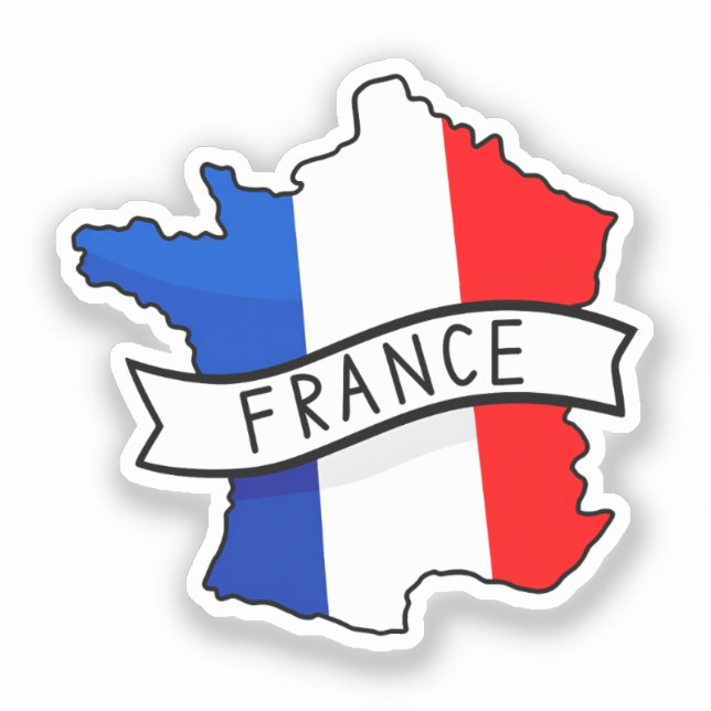 France Flag Map Patriotic French Pride World Cup (Front)
