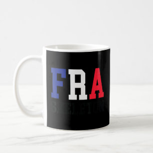 France Flag Musher  French Fra Skeleton  Coffee Mug
