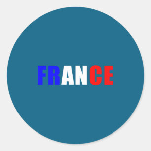 France Flag Outfit French Jersey Classic Round Sticker